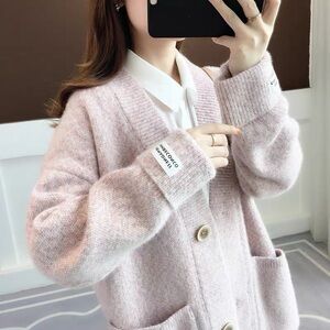 Oversize Pink Winter sweater